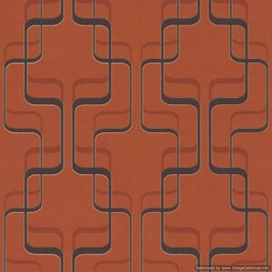 Tapeta winylowa na flizelinie – Ruda z geometrycznym wzorem TRIANGLE 5 10m x 53 cm