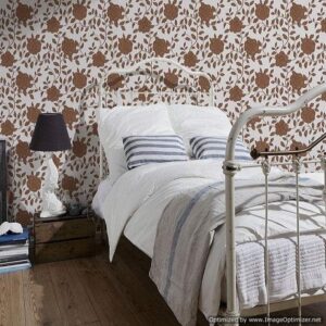 Tapeta winylowa na flizelinie – Brązowa w róże 10m x 53 cm - obrazek 2