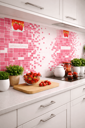 Tapeta winylowa na papierze – Kuchenne owoce 10m x 53 cm - obrazek 2