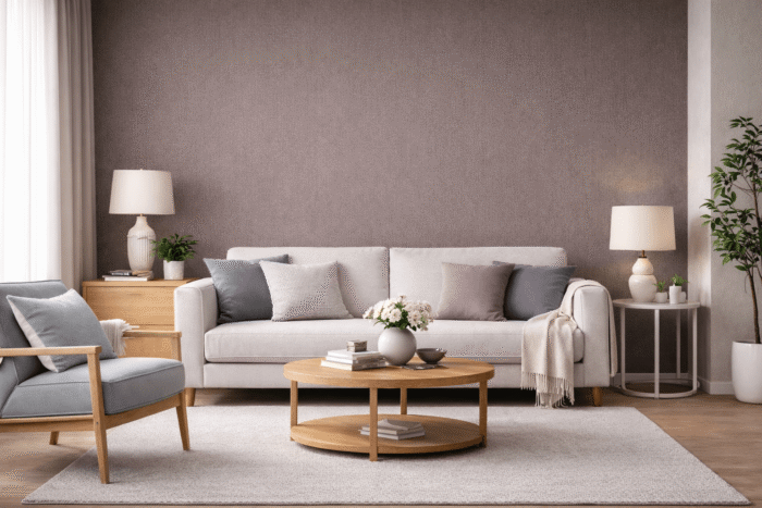 Tapeta ścienna winylowa na flizelinie – Brązowa z Subtelną Teksturą, Zmywalna RASCH - obrazek 2