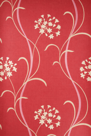 Tapeta papierowa – Czerwona w kwiaty 10m x 53 cm