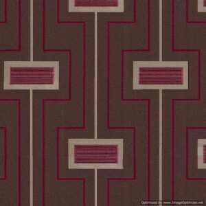 Tapeta ścienna winylowa na flizelinie – Brązowa z Geometrycznym Wzorem w Różu i Beżu, Zmywalna