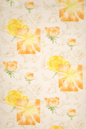 Tapeta winylowa na papierze – Kuchenne kwiaty 10m x 53 cm