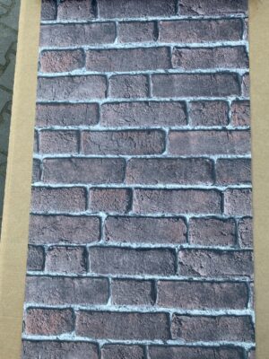 TAPETA WINYLOWA NA FLIZELINIE CEGŁA BRĄZOWA