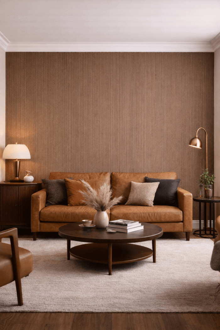 Tapeta winylowa na flizelinie – Brązowa bez wzoru 787986 RASCH 10m x 53 cm - obrazek 2