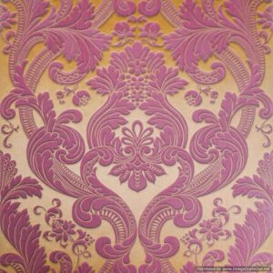 TAPETA WINYLOWA NA PAPIERZE ORNAMENT VINTAGE BRĄZOWO FIOLETOWA LASEROWA