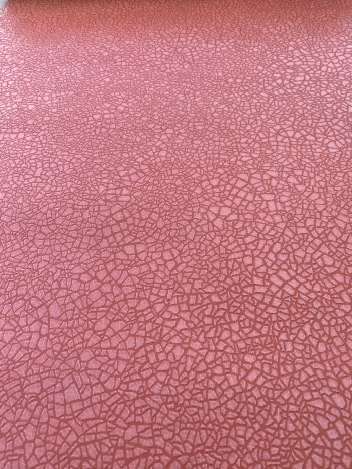 TAPETA CZERWONA WINYLOWA NA FLIZELINIE KOSTKA - obrazek 2