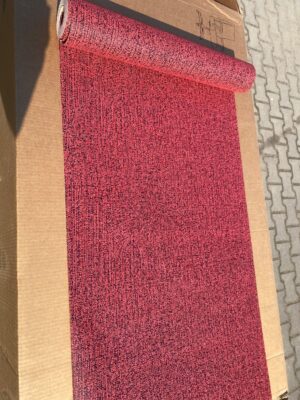 TAPETA WINYLOWA NA PAPIERZE CZERWONA CZARNE KROPKI - obrazek 2