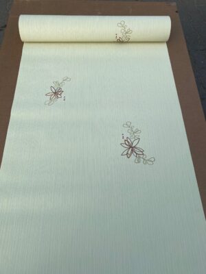 TAPETA WINYLOWA NA FLIZELINIE ZIELONA KWIATEK - obrazek 4