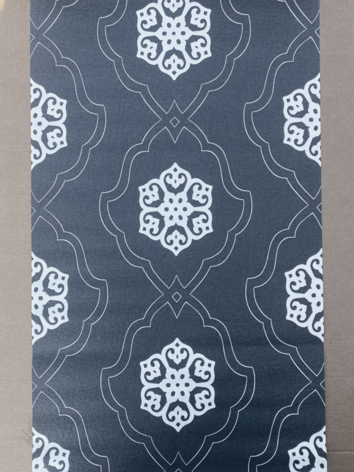 TAPETA CZARNY ORNAMENT WINYLOWA NA FLIZELINIE - obrazek 2